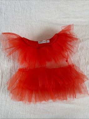 Bobo Choses red tulle dress/top